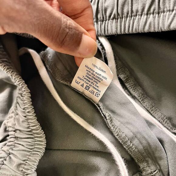 J. Crew Cuffs Pants Mens Size XL Gray Twill Drawstring Garment-Dyed Elastic - Picture 11 of 11